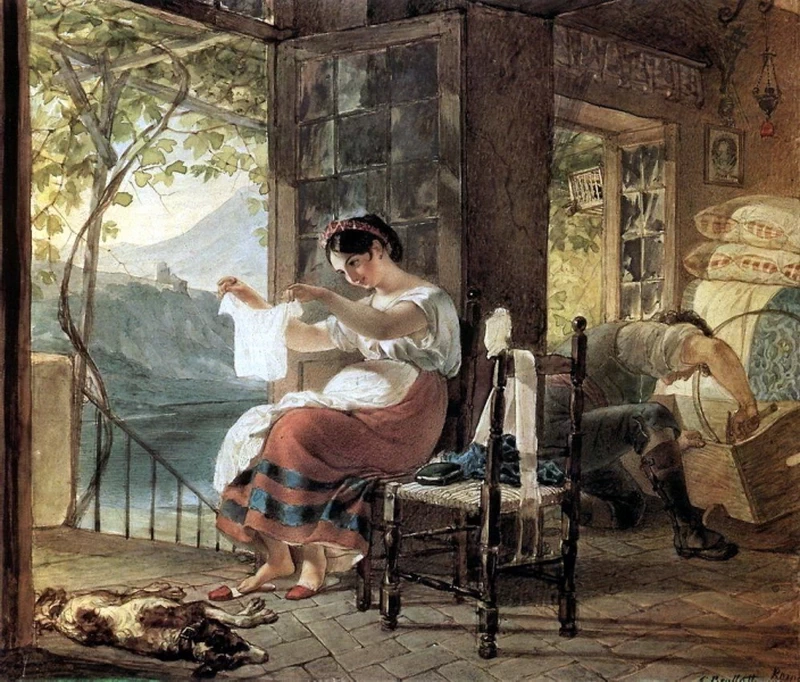 Una donna italiana aspetta un bambino